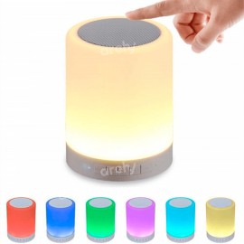 Bocina mini Bluetooth con luz RGB touch