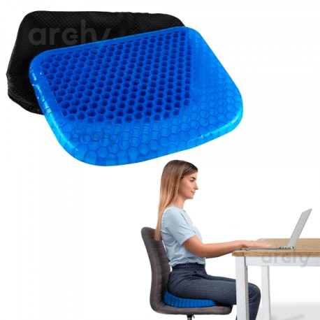 Cojin Asiento Suave Ortopedico Flexible Gel Silicon