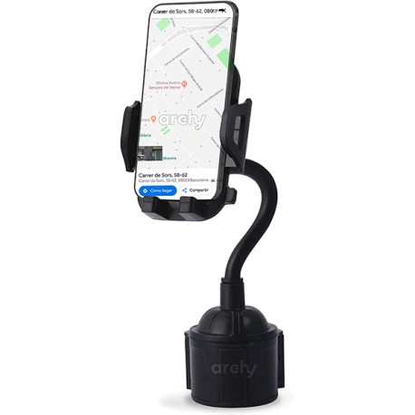 Soporte de Celular para Porta Vaso de Coche, Flexible, Ajustable y Universal