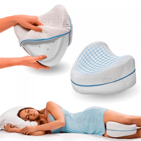 Almohada Ortopédica Descanso para Piernas Confort para Piernas, Rodillas, Cadera, Espalda, Ciática y Articulaciones